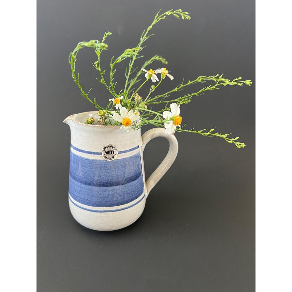 Vintage Stoneware Creamer Vase – Dutch Earthenware Vase - Holland Pottery